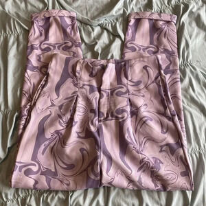 Shekou Medium Purple Pants women ankle colorful fun feminine